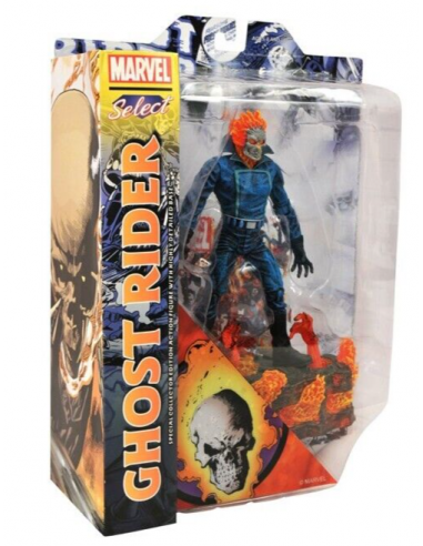 MARVEL Comics Johnny Blaze Ghost Rider Action Figure Diamond Select Toy live