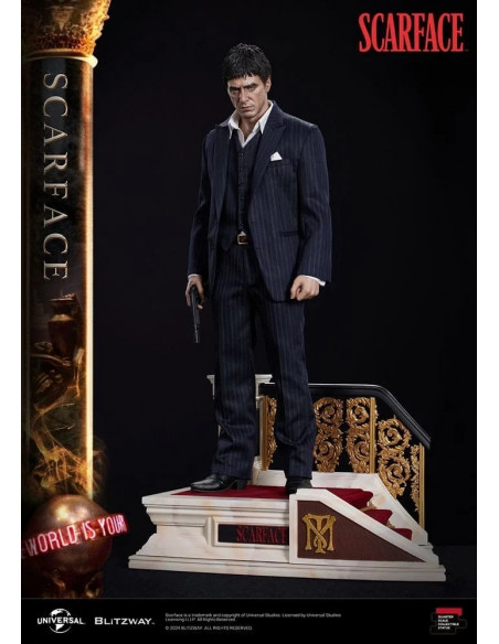 Brian De Palma SCARFACE Al Pacino Tony Montana Superb Scale Statue 1/4 Blitzway