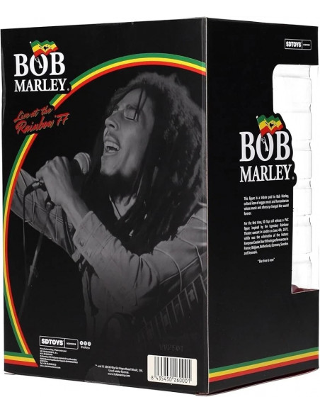 BOB MARLEY Live At Rainbow 77 Concert Statue Action Figure Collector Box Live