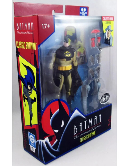 McFarlane BATMAN THE ANIMATED SERIES Chase Variant Platinum edition with Sticker