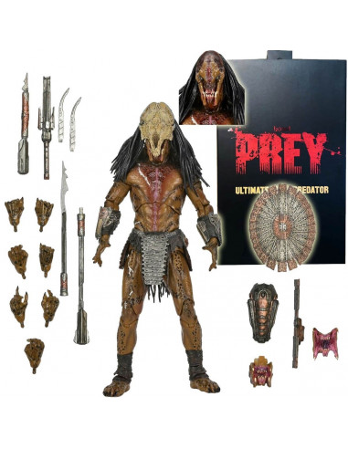 PREDATOR Movie Prey Ultimate Feral Yautja Action Figure Deluxe Box NECA