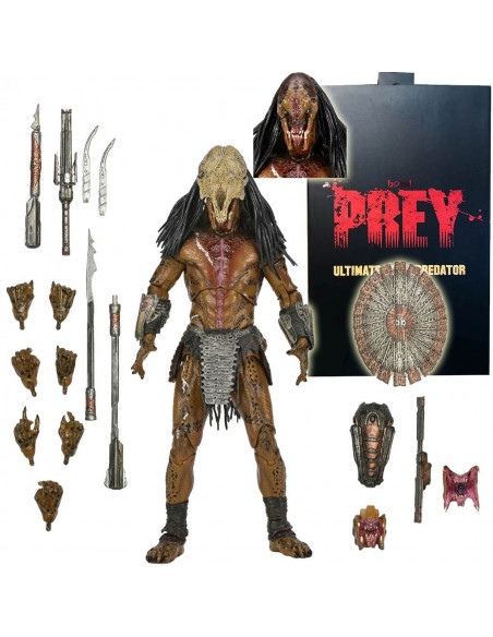 PREDATOR Movie Prey Ultimate Feral Yautja Action Figure Deluxe Box NECA