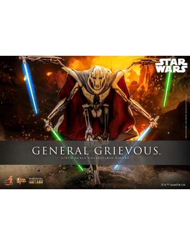 Star Wars Ep. III General Grievous 1/6 Action Figure Sideshow Hot Toys MMS760D67