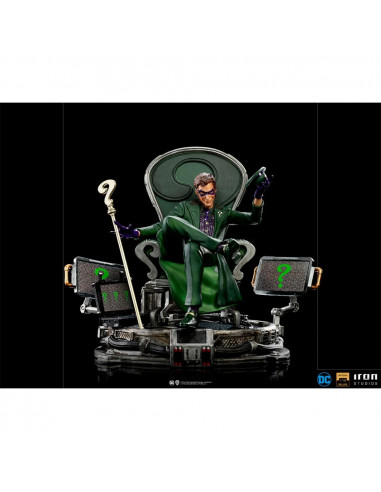 DC Batman Comics Riddler on Throne L'Enigmista Statue Iron Studios Sideshow RARE