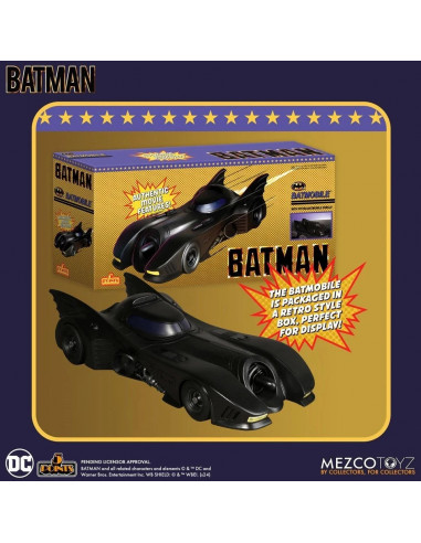 DC Comics Batman BATMOBILE 1989 for Insert Action Figure 5 points Mezco Toyz