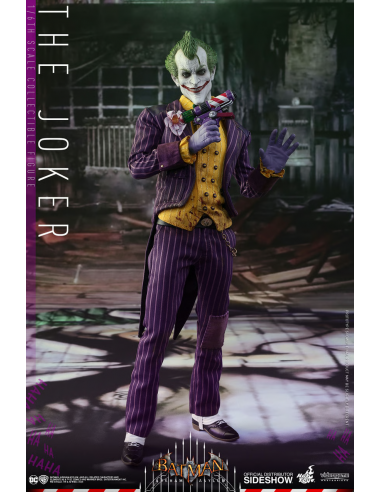 DC Batman Arkham Asylum THE JOKER 1/6 Action Figure Hot Toys Sideshow VGM27 RARE