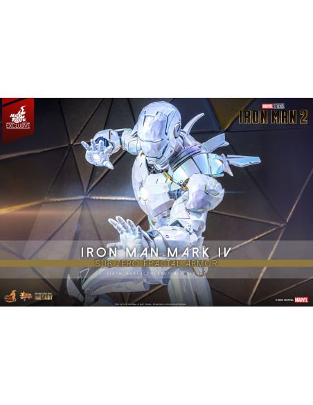 IRON MAN 2 Iron Man Mark IV Sub-Zero Fractal Armor MMS830D76 Hot Toys Exclusive