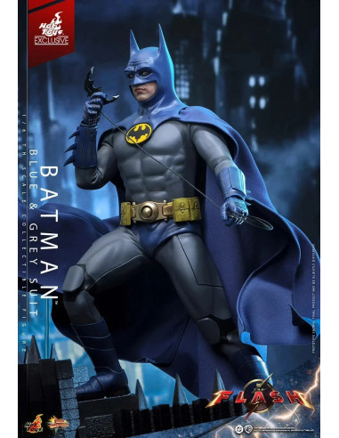 DC THE FLASH Batman Blue & Grey EXCLUSIVE Action Figure Hot Toys Sideshow MMS834