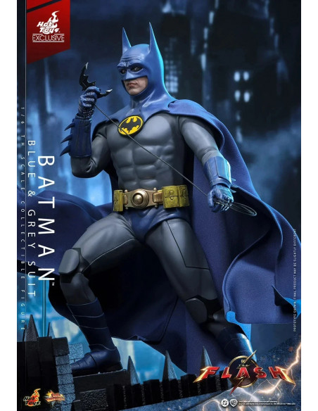 DC THE FLASH Batman Blue & Grey EXCLUSIVE Action Figure Hot Toys Sideshow MMS834