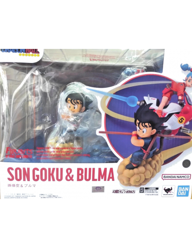 DRAGON BALL Figuarts ZERO Son Goku & Bulma Statue Bandai Tamashii Brown Box LIVE