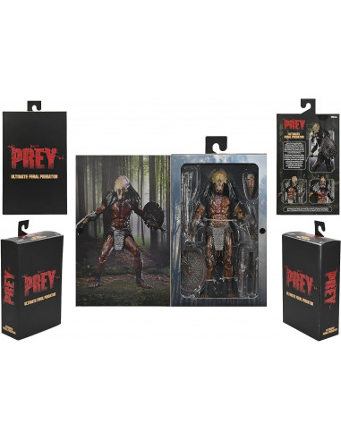 PREDATOR Movie Prey Ultimate Feral Yautja Action Figure Deluxe Box NECA