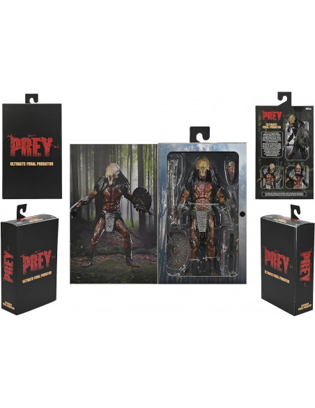 PREDATOR Movie Prey Ultimate Feral Yautja Action Figure Deluxe Box NECA