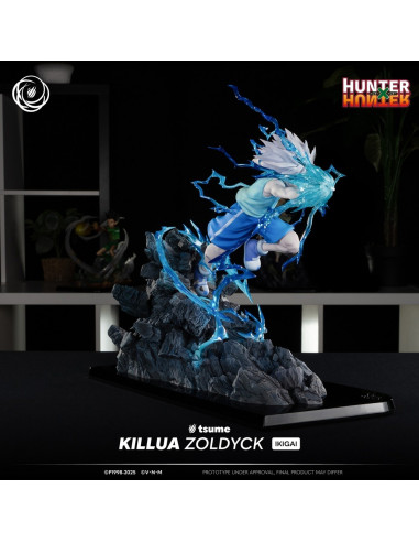 HUNTER x HUNTER Killua Zoldyck Tsume Ikigai Statue in Brown Box Available Now