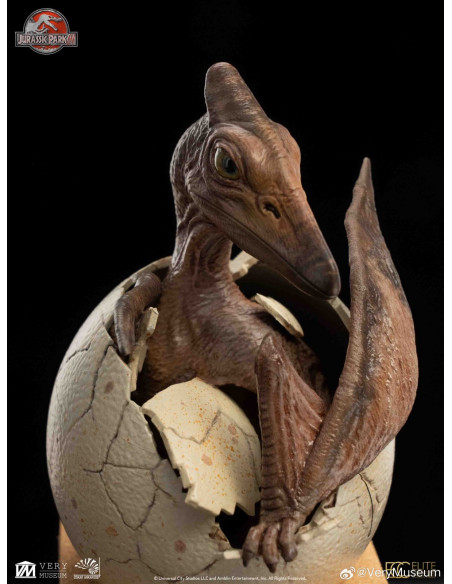 Jurassic Park 30th Ann Pteranodon Hatching Elite Creature Colletibles Statue 1:2