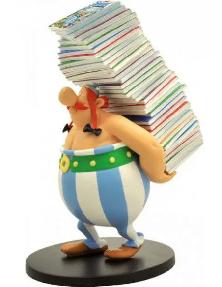 ASTERIX OBELIX PILE OF COMICS COLLECTIBLE FIGURE