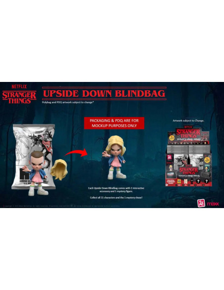 STRANGER THINGS - UPSIDE DOWN BLIND BAGS - 24 UNITS COUNTER DISPLAY