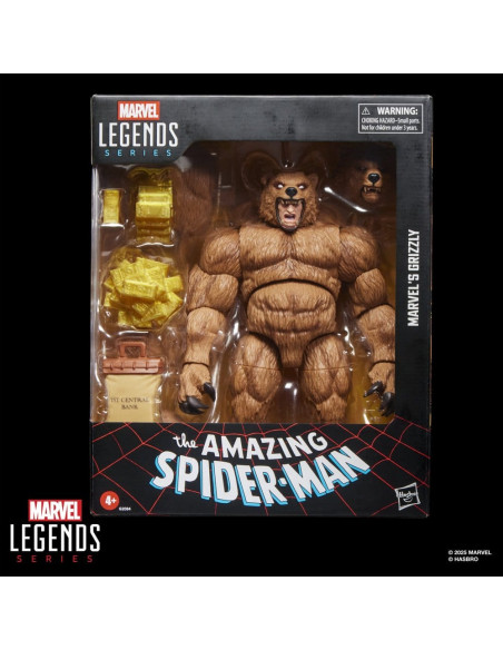 The Amazing Spider-Man Marvel Legends Action Figure Marvel's Grizzly 15 cm