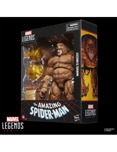 The Amazing Spider-Man Marvel Legends Action Figure Marvel's Grizzly 15 cm