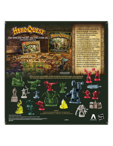 HeroQuest Board Game Expansion Der Dschungel von Delthrak Quest Pack *German Version*
