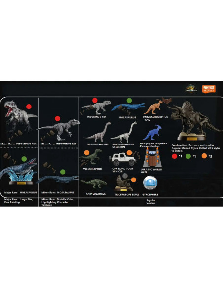JURASSIC WORLD TERRAVENTURE TS02 MODEL KIT BLIND BOX SET (12)