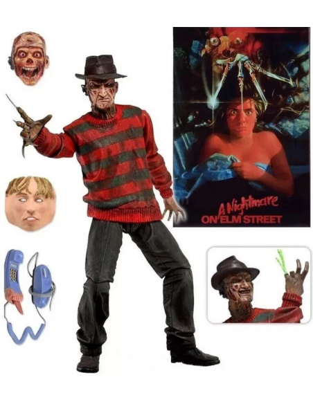 A Nightmare on Elm Street FREDDY KRUEGER Action Figure 30th Anniversary NECA