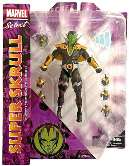 MARVEL Super Skrull Action Figure Diamond Select Toy sculpted Gentle Giant LIVE