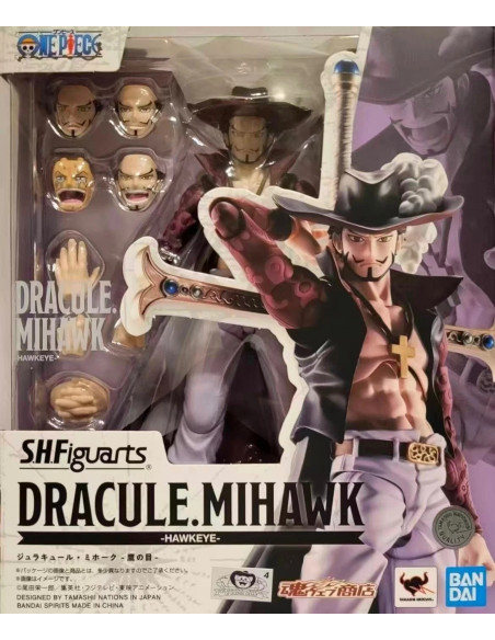 One Piece Dracule Mihawk Hawkeye Ver Action Figure S.H. Figuarts Bandai Tamashii