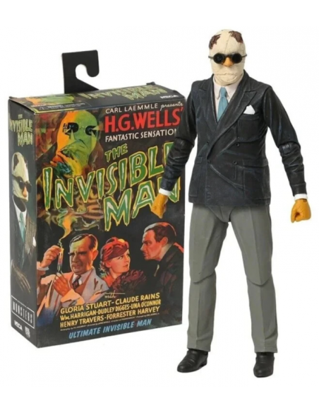 Universal Monsters Invisible Man L'uomo Invisibile Color Ver. Action Figure NECA