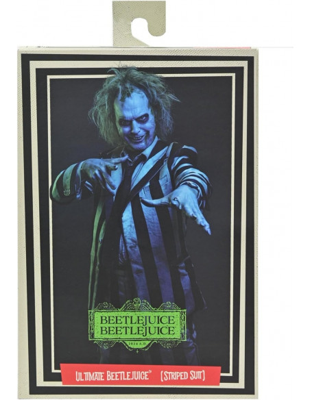 Michael Keaton ULTIMATE BEETLEJUICE Tim Burton 1988 Striped suite 18cm NECA live