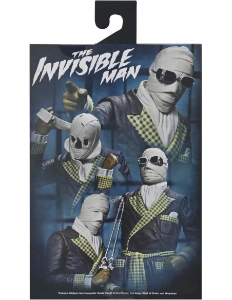 Universal Monsters Claude Rains Invisible Man kemp house Action Figure NECA live