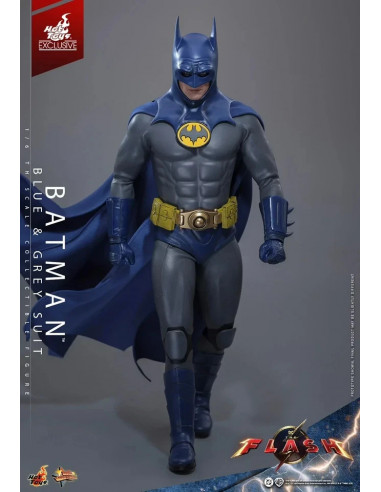 DC THE FLASH Batman Blue & Grey EXCLUSIVE Action Figure Hot Toys Sideshow MMS834