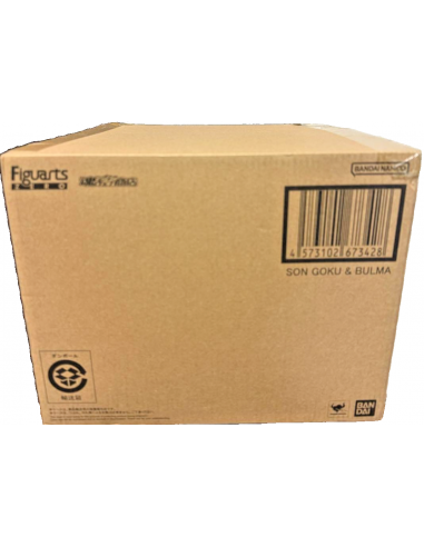 DRAGON BALL Figuarts ZERO Son Goku & Bulma Statue Bandai Tamashii Brown Box LIVE