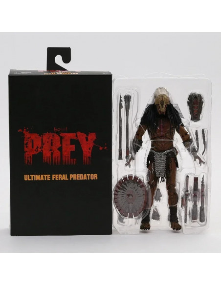PREDATOR Movie Prey Ultimate Feral Yautja Action Figure Deluxe Box NECA