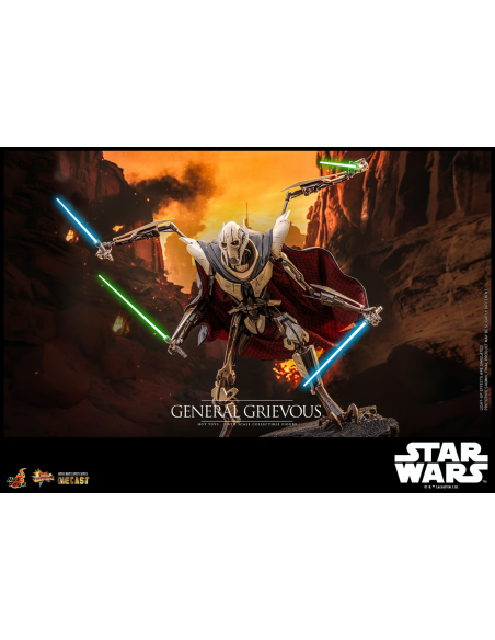 Star Wars Ep. III General Grievous 1/6 Action Figure Sideshow Hot Toys MMS760D67
