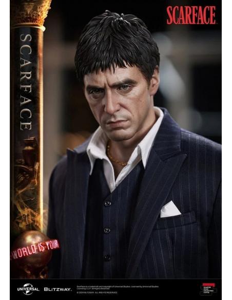 Brian De Palma SCARFACE Al Pacino Tony Montana Superb Scale Statue 1/4 Blitzway