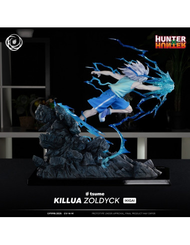 HUNTER x HUNTER Killua Zoldyck Tsume Ikigai Statue in Brown Box Available Now