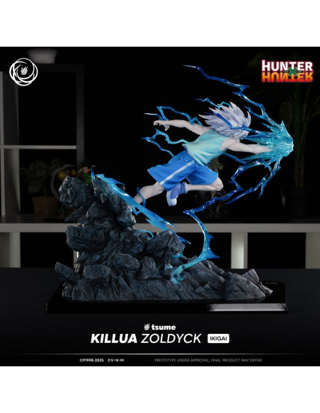 HUNTER x HUNTER Killua Zoldyck Tsume Ikigai Statue in Brown Box Available Now