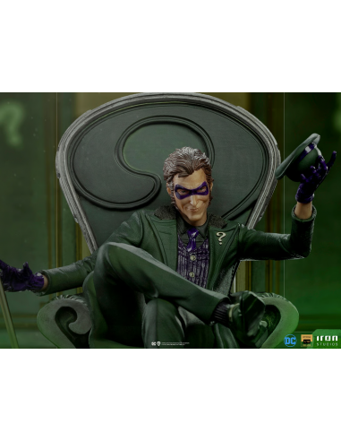 DC Batman Comics Riddler on Throne L'Enigmista Statue Iron Studios Sideshow RARE