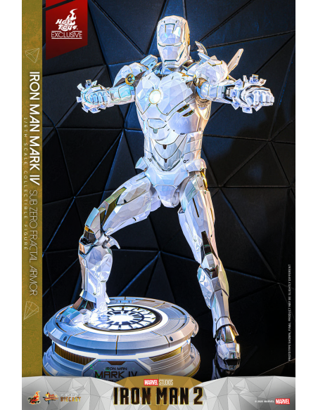 IRON MAN 2 Iron Man Mark IV Sub-Zero Fractal Armor MMS830D76 Hot Toys Exclusive