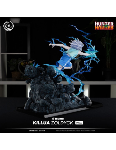HUNTER x HUNTER Killua Zoldyck Tsume Ikigai Statue in Brown Box Available Now