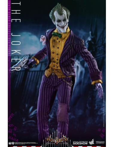 DC Batman Arkham Asylum THE JOKER 1/6 Action Figure Hot Toys Sideshow VGM27 RARE