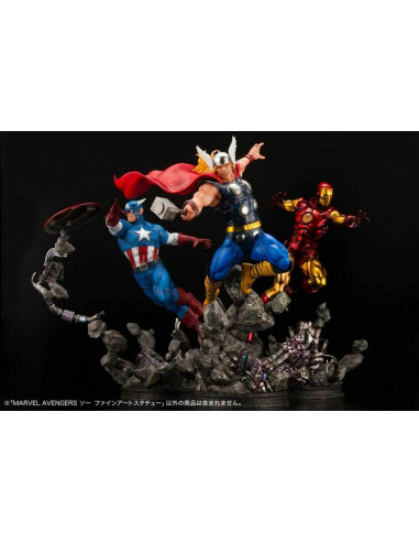 Kotobukiya Marvel Comics THOR & Mjölnir Fine Art Statue MK349 Brown Box Original