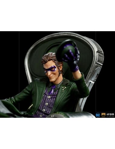 DC Batman Comics Riddler on Throne L'Enigmista Statue Iron Studios Sideshow RARE