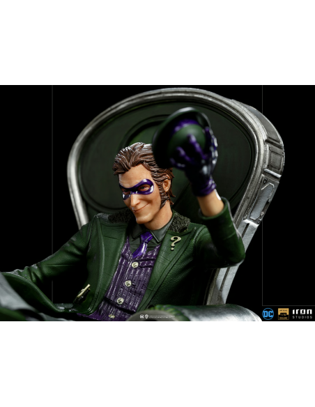 DC Batman Comics Riddler on Throne L'Enigmista Statue Iron Studios Sideshow RARE