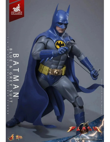 DC THE FLASH Batman Blue & Grey EXCLUSIVE Action Figure Hot Toys Sideshow MMS834