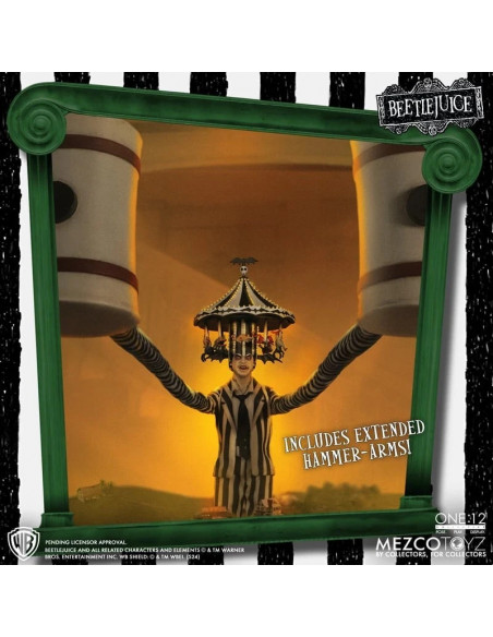One:12 Beetlejuice Michael Keaton Deluxe Edition Action Figure 1/12 Mezco