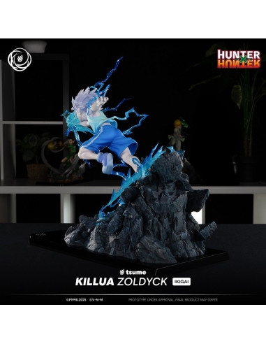 HUNTER x HUNTER Killua Zoldyck Tsume Ikigai Statue in Brown Box Available Now