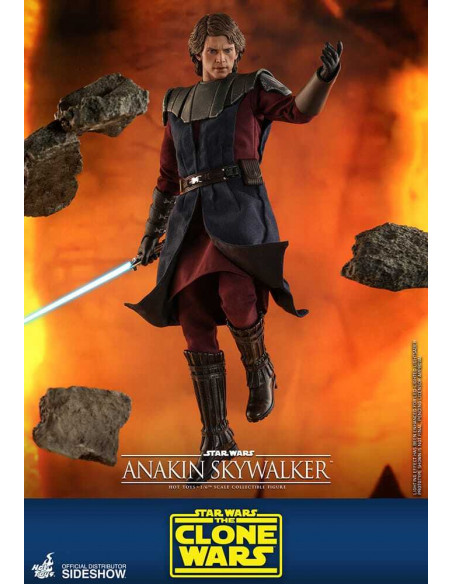 STAR WARS The Clone Wars Anakin Skywalker 1/6 Hot Toys Sideshow EXCLUSIVE TMS019