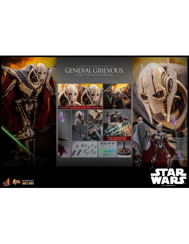 Star Wars Ep. III General Grievous 1/6 Action Figure Sideshow Hot Toys MMS760D67