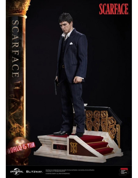 Brian De Palma SCARFACE Al Pacino Tony Montana Superb Scale Statue 1/4 Blitzway
